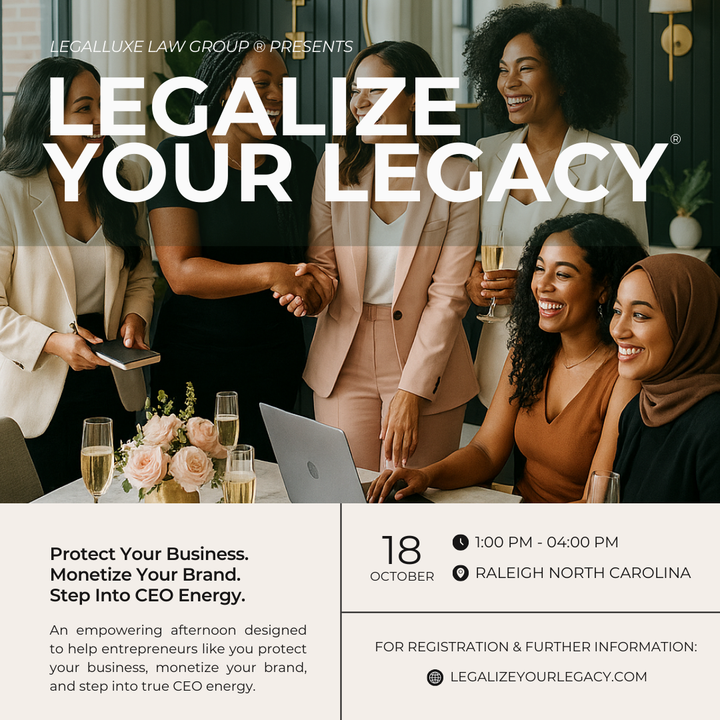 Legalize Your Legacy®: CEO Foundations – Raleigh Workshop
