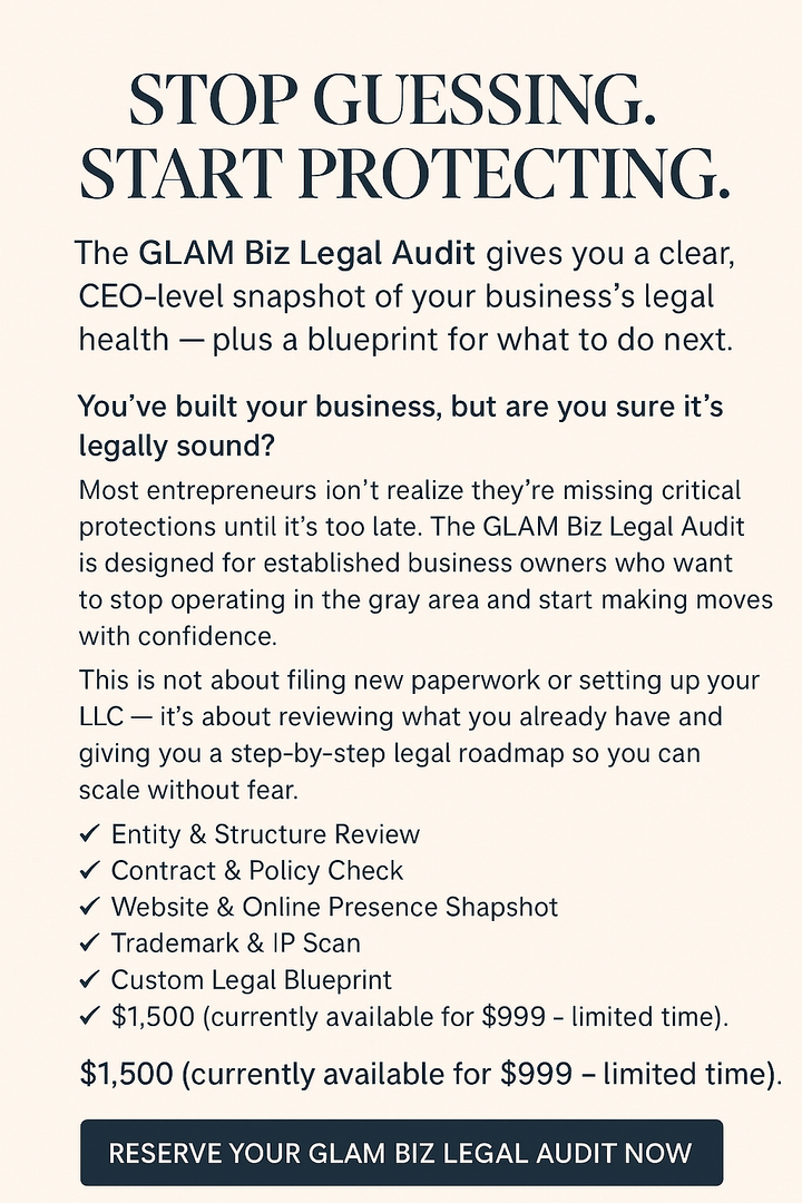 GLAM Biz Legal Audit